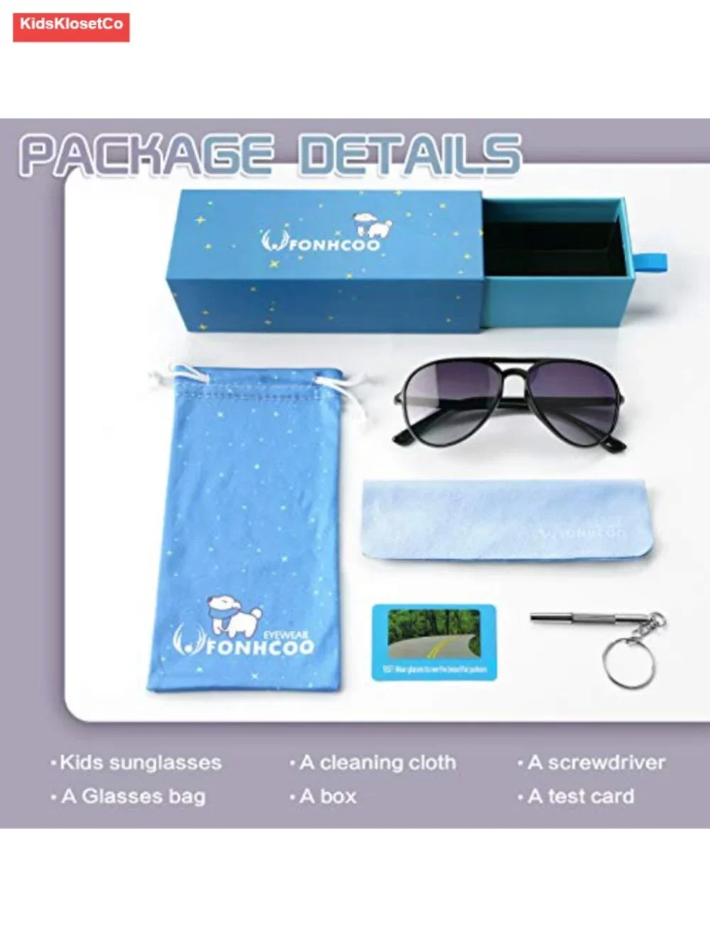 Kids Polarized Sunglasses for Girls Boys Aviator Toddler UV400 Protection